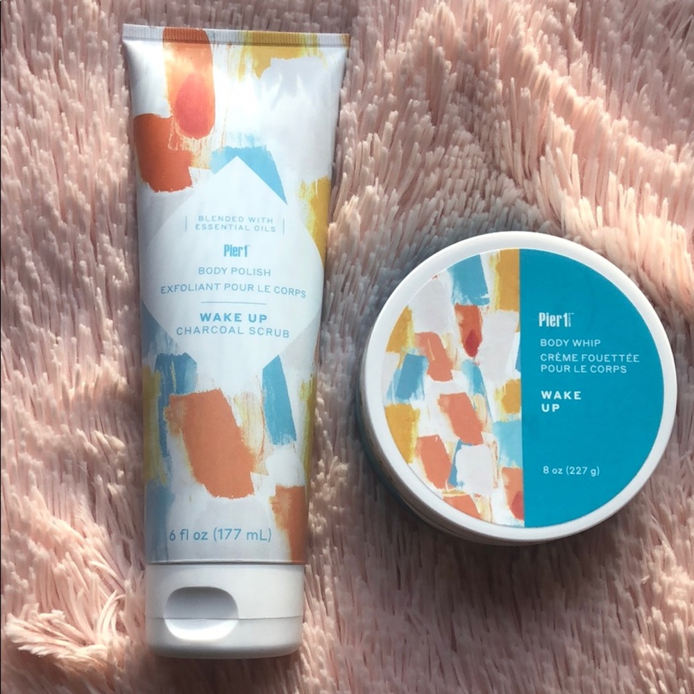 Sealed Pier 1 WAKE UP Body Scrub & Whip